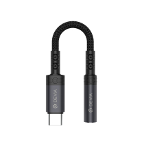 DEVIA USB-C to 3.5mm Jack Adapter (Black) 
