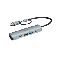 DEVIA Leopard Series USB-C Hub 5 in 1 (Grey Dark) 