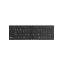 DEVIA Pro1 Foldable Bluetooth Keyboard with Digitizer Trackpad (Black) 