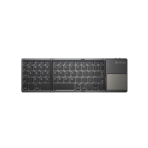 DEVIA Ultra1 Foldable Bluetooth Keyboard with Digitizer Trackpad (Grey) 