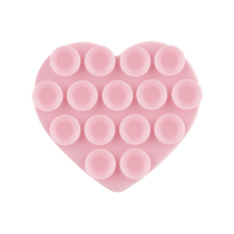 Suction Cup Holder Heart (Pink)