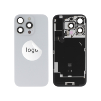 Back Cover Complete White Titanium iPhone 16 Pro (Pulled A)