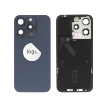 Back Cover Complete Titanium Blue iPhone 15 Pro (Pulled A)