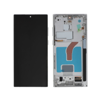 Complete Screen White Galaxy S22 Ultra (S908) (Soft OLED)