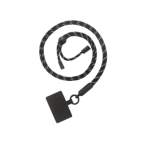 FAIRPLAY Phone strap 120cm FLORA (Black/White)