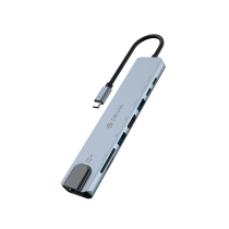 DEVIA Pro1 USB-C Hub 8 in 1 (Grey) 
