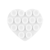 Suction Cup Holder Heart (White)