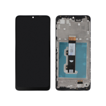 Complete Screen Black Moto E22i (With frame)