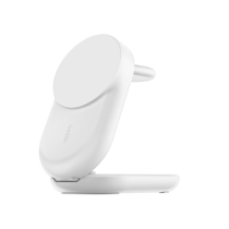 BELKIN MagSafe 3-in-1 Qi2 Charging Station (25W) (White)