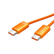 VENTION Magnetic USB-C to USB-C Cable 1m (Orange)