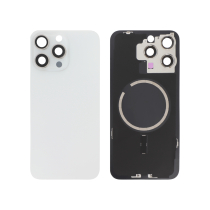 Backcover White Titanium iPhone 15 Pro Max (With MagSafe) (Without Logo)