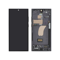 Complete Screen Black Galaxy S23 Ultra (S918B) (With frame)