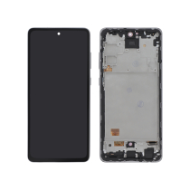 Complete Screen Black OLED Galaxy A72 (A725F/A726B) (With frame)