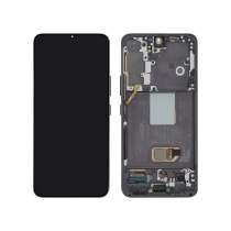 Complete Screen Black Galaxy S22 (S901B) (With frame)