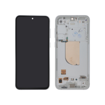 Complete Screen White Galaxy S23 FE (S711B) (With frame)