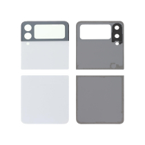 Back Cover Complete White Galaxy Z Flip3 5G (F711B) (Without logo)