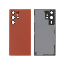 Back Cover Red Galaxy S22 Ultra (S908B) (Without logo)