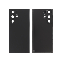 Back Cover Black Galaxy S22 Ultra (S908B) (Without logo)