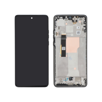 Complete Screen Black Motorola Edge 40 Neo (With frame) (ReLife)