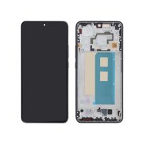 Complete Screen Black Poco F5 Pro (With Frame) (ReLife)