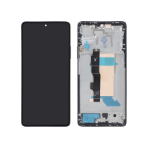 Complete Screen Black Poco F5 (With Frame) (ReLife)