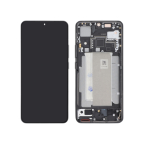 Complete Screen Black Poco F6 Pro (With Frame) (ReLife)