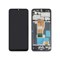 Complete Screen Black Realme C33 (With frame)