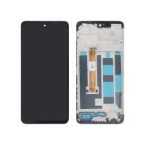 Complete Screen Black Realme C55 (With Frame) (Relife)