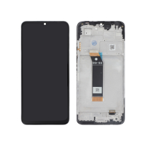 Complete Screen Black Poco M4 5G (With frame)