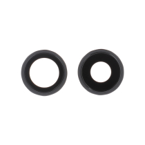 Rear Camera Lens with Frame iPhone 16/16 Plus (Black) (Pack of 2)