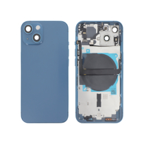Complete Blue Backcover iPhone 13 (No Logo)