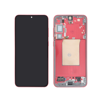 Complete Screen Coral Red Galaxy S25+ (S936B) (With Frame) (Relife)