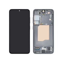 Complete Screen Black Galaxy S25 (S931B) (With Frame) (Relife)