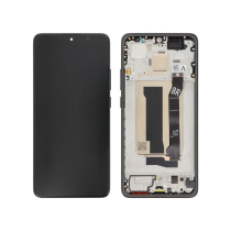 Complete Screen Black Poco X7 Pro (With Frame) (ReLife)