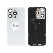 Back Cover White Titanium iPhone 15 Pro (With Components) (Pulled A)