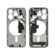 Midframe White Titanium iPhone 15 Pro (With Components) (Pulled A)