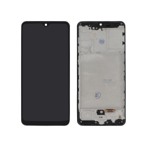 Complete Screen Black Galaxy A31 (A315F) (With Frame)