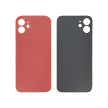 Backcover Red iPhone 12 (Large Hole) (Without Logo)