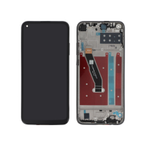 Complete Screen Black Huawei P40 Lite E (With frame)
