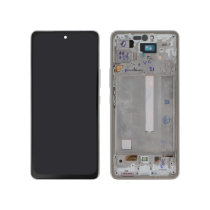 Complete Screen White OLED Galaxy A53 5G (A536B) (With frame)