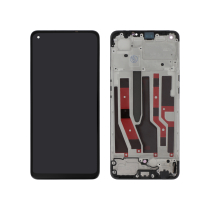 Complete Screen Black OLED Oppo Reno 7 4G (With frame)