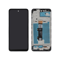 Complete Screen Black Moto E40 (With frame)