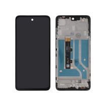 Complete Screen Black Moto Edge 20 Lite (With frame) (ReLife)