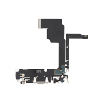 Charging Port Flex Cable White Titanium iPhone 15 Pro (ReLife)