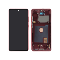 Complete Screen Red Galaxy S20 FE 4G/5G (G780F/G781B) (With frame)