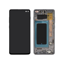 Complete Screen Black Galaxy S10+ (G975F) (With frame)