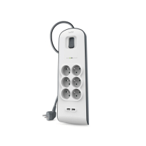 BELKIN Surge Protector Power Strip 6 outlets (2m)
