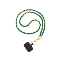 FAIRPLAY Phone lanyard Leather 120cm DALIA (Green)