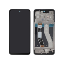 Complete Screen Black Moto G62 5G (With frame)
