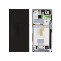 Complete Screen White Galaxy S22 Ultra (S908)